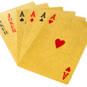 Verpersoonlijking Soldaat broeden Luxe gouden speelkaarten | Perfect voor poker & andere spellen - Luxe  Speelkaarten